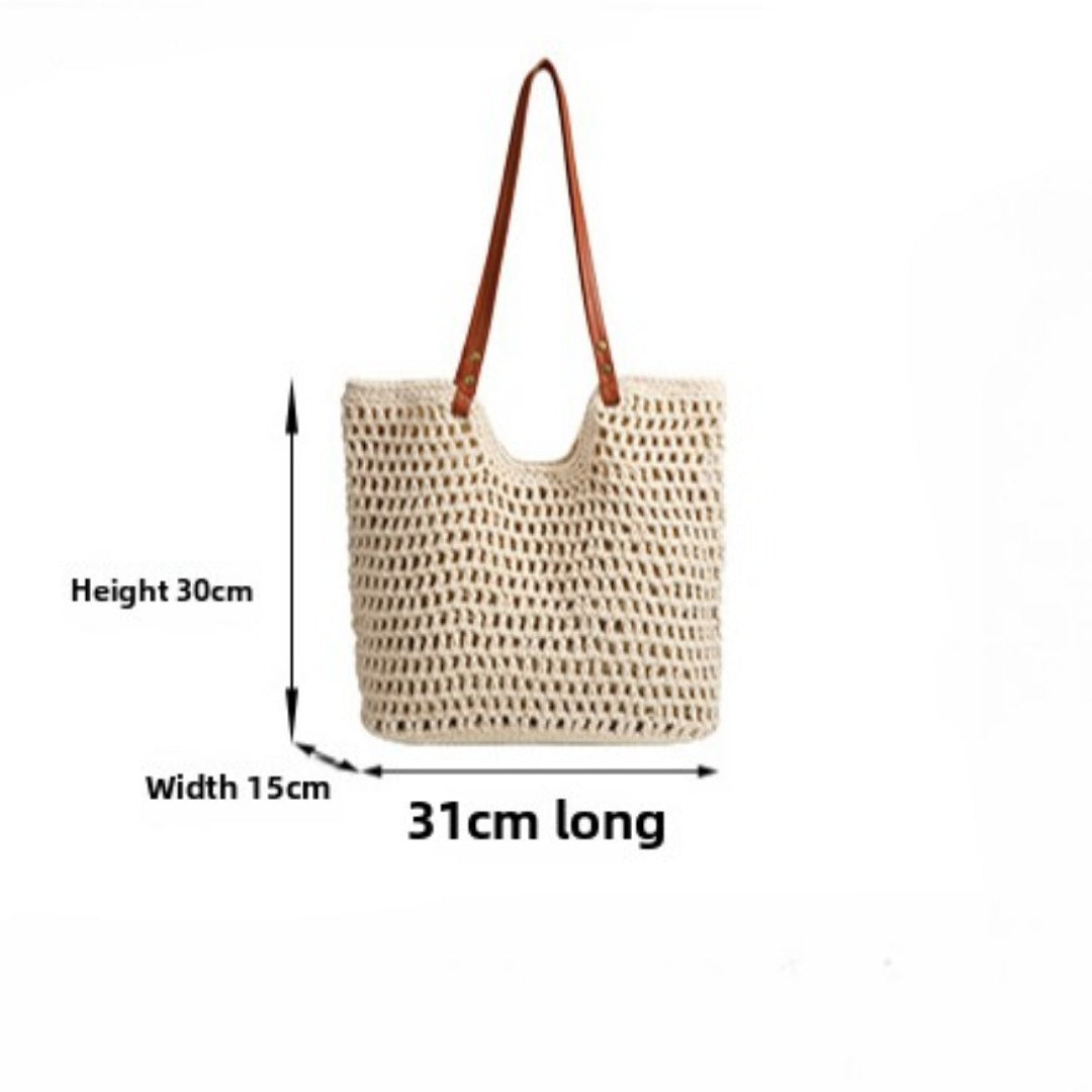 Grid-Knit Hobo