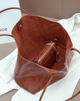 Design women's large capacity tote purse, vintage commuter shoulder bag, versatile underarm tote bag, top handle purse