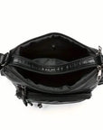 Fashion Multi Zipper Crossbody Bag, Soft Vegan Leather Shoulder Bag, Women's Multi Pockets Handbag Purse