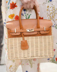 Margo Camel -  Wicker Handbag