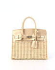 Margo Camel -  Wicker Handbag