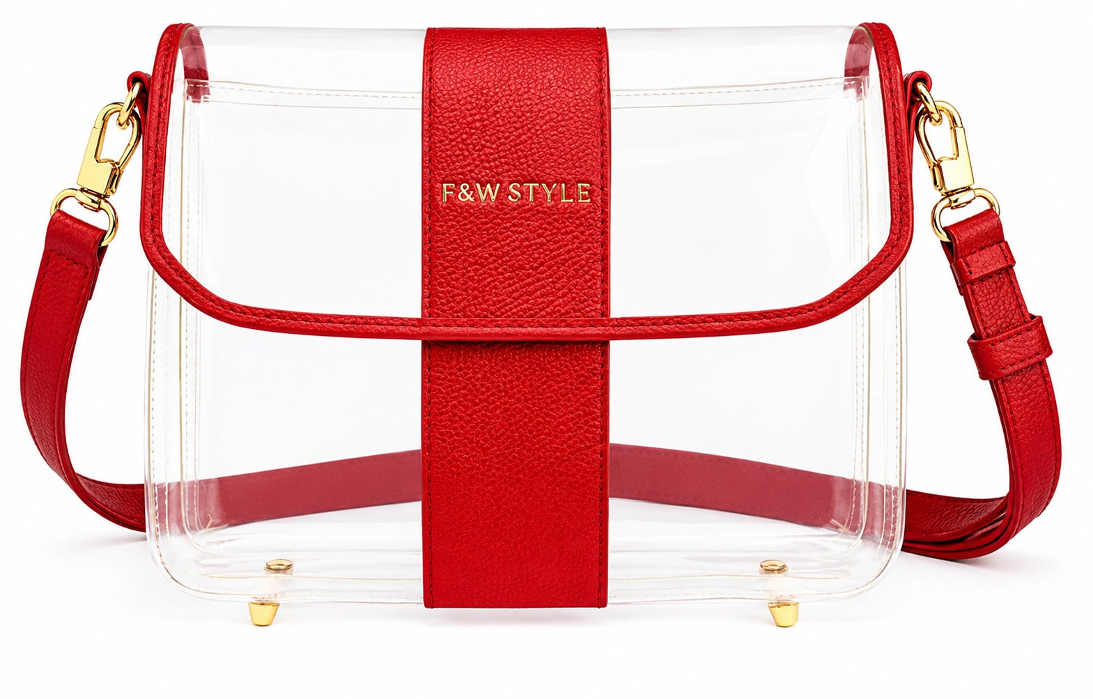 Crystal Clear Bag — Red