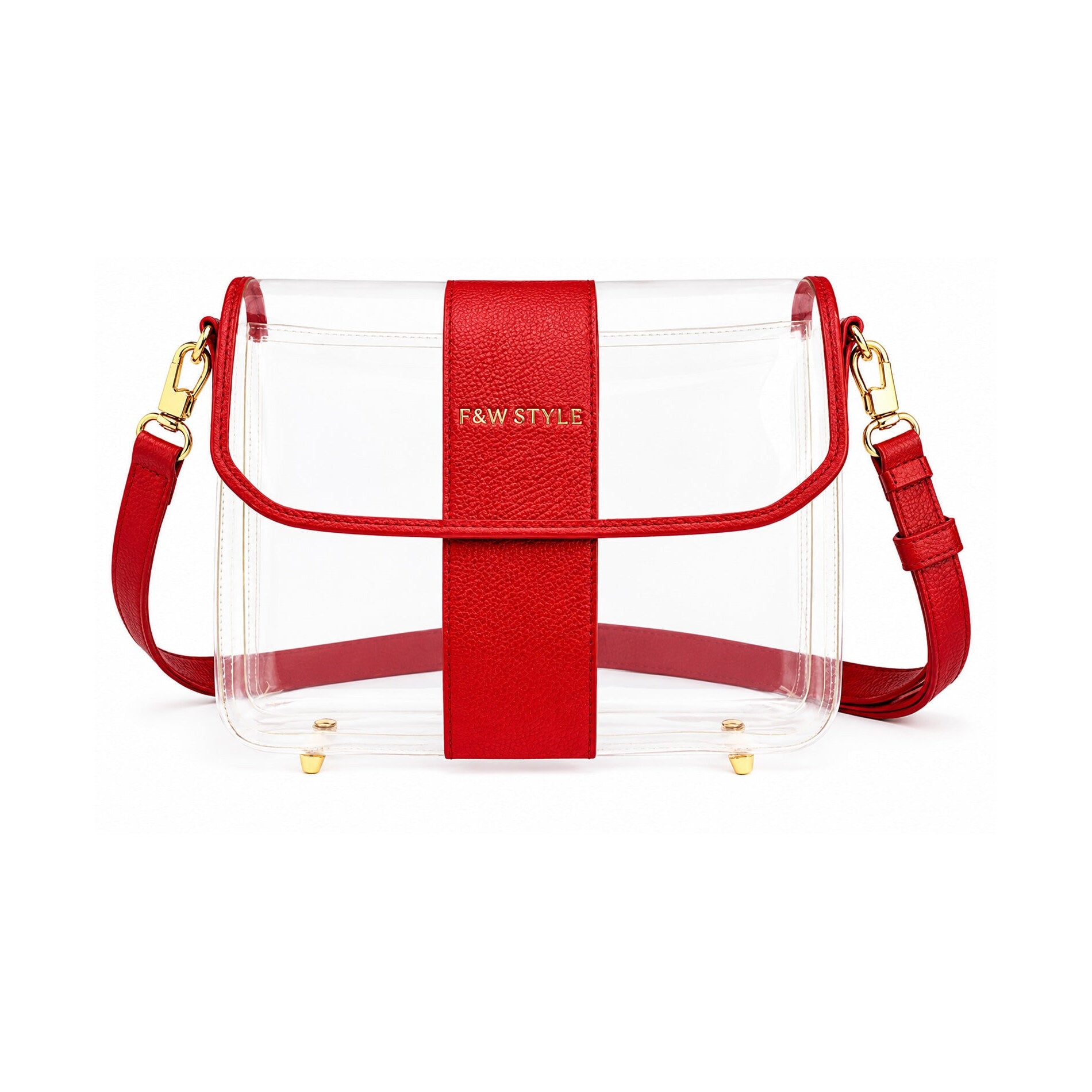Crystal Clear Bag — Red